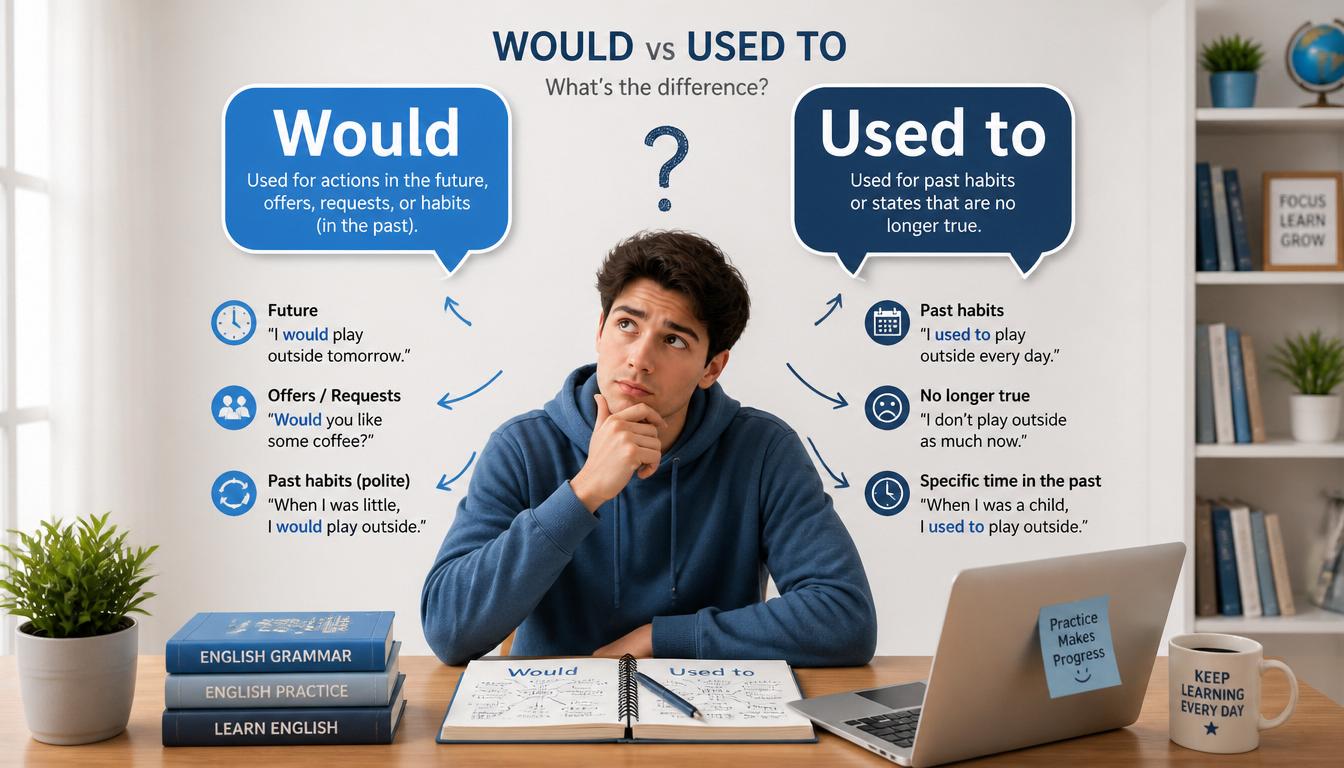 Understanding the Difference Between “Would” and “Used to”